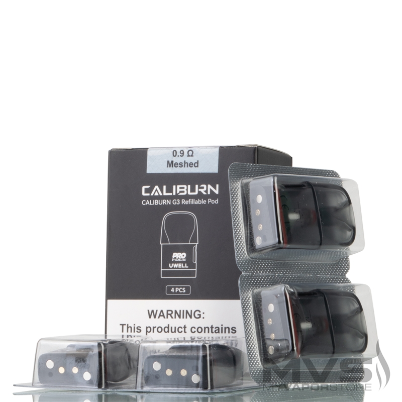 Uwell Caliburn 2.5ml G3 Replacement Cartridge - Pack of 4